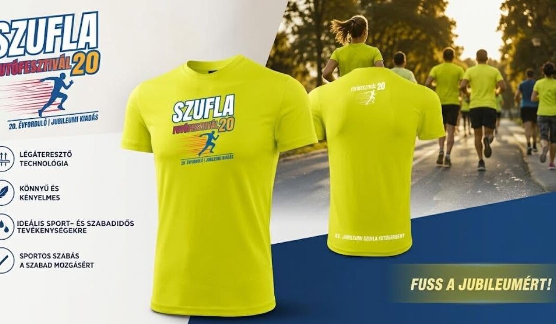 Jubileumi „Szufla 20” póló
